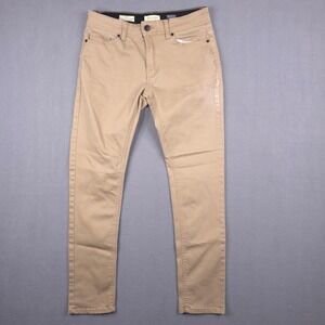 Scott James Jeans Slim Fit Tan Khaki 32x32 Cotton Blend Stretch Casual Modern